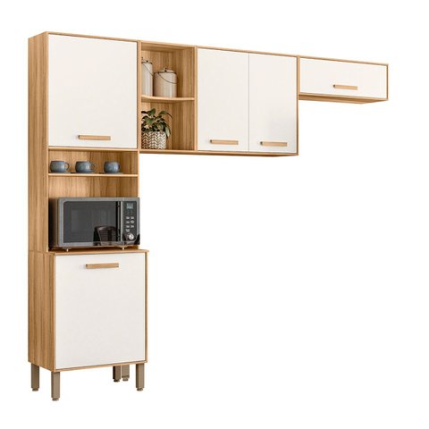 Armario de Cozinha Compacta Maria Flor com 5 Portas