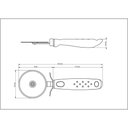 Ver imagem 4 de Cortador para Pizza Tramontina Utilitá em Aço Inox com Cabo de Polipropileno Preto Tramontina
