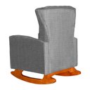 Ver imagem 3 de Kit 2 Poltronas Estofada Balanço Melinda Linho Cinza