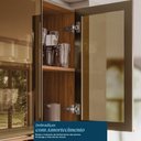 Ver imagem 4 de Cozinha Modulada Proença 4 Peças Balcão 120cm Nogueira Touch/nude Prime Tx com Tampo em Mdf -