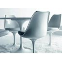 Ver imagem 3 de Kit 4 Cadeiras Design Saarinen Pelegrin Pel-1855H Giratória Branca em Abs
