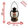 Decoração Enfeite Lamparina 1 Led Natal Papai Noel Natalino 13cm - 2