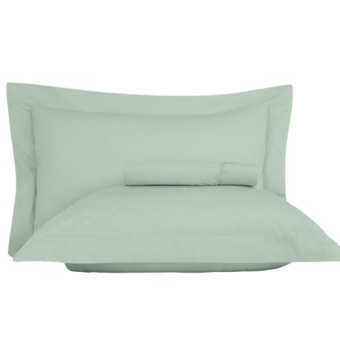 Jogo de Cama King 3 Peças Altenburg Algodão Lux 200 Fios Verde Claro