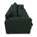 Ver imagem 7 de Sofá Retrátil Manual Sala de Estar Nolan Bipartido 332cm Conforto Premium em Couro Verde G58 - Gran