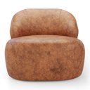 Ver imagem 7 de Kit 02 Poltronas Decorativas Kaya Orgânica Sintético Ocre - Desk Design