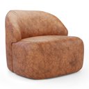 Ver mais imagens de Kit 02 Poltronas Decorativas Kaya Orgânica Sintético Ocre - Desk Design