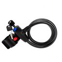 Ver imagem 7 de Cadeado Corrente Aço Trava Flexível para Moto Bike Bicicleta Com 2 Chaves + Suporte