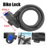 Cadeado Corrente Aço Trava Flexível para Moto Bike Bicicleta Com 2 Chaves + Suporte - 5
