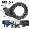 Ver imagem 5 de Cadeado Corrente Aço Trava Flexível para Moto Bike Bicicleta Com 2 Chaves + Suporte