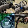 Cadeado Corrente Aço Trava Flexível para Moto Bike Bicicleta Com 2 Chaves + Suporte - 3