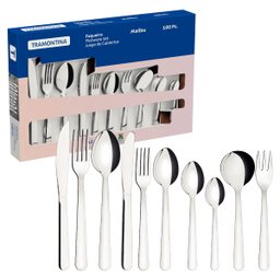 Faqueiro Tramontina Malibu 100 Peças em Aço Inox - 1