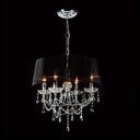Ver imagem 3 de Lustre Chandelier com Base Pendente e Adornos em Acrílico Alto Brilho - Cor Preto