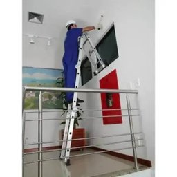 Escada De Alumínio Dobrável 12 Degraus 4x3 AM0112D Pelegrin - 5