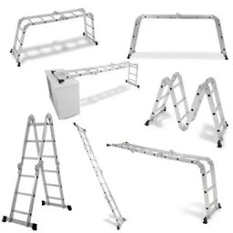 Escada De Alumínio Dobrável 12 Degraus 4x3 AM0112D Pelegrin - 3