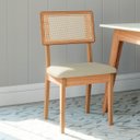 Ver imagem 2 de Kit 2 Cadeiras Estofadas com Encosto de Tela 100% Mdf Freijó em 100% Mdf Cesare Escuro Dalla Costa