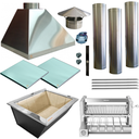 Ver imagem 1 de Kit Churrasqueira Gourmet Completa Inox 430 Makeer Grill Elevatório 5 Espetos 1539 M
