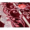 Ver imagem 2 de Tapete Aveludado 3D Estampado Floral Vinho 2,00Mx2,50M - Têxtil Design