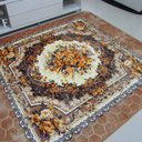 Ver imagem 2 de Tapete Aveludado 3D Estampado Floral Bege 2,00Mx2,50M - Têxtil Design