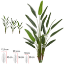Ver imagem 1 de Planta Árvore Artificial Estrelícia Real Toque X19 Verde 1,50cm