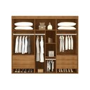 Ver imagem 4 de Guarda Roupa 6 Portas 6g Pés Pernambuco Rufato Natural