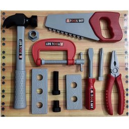 Conjunto Ferramentas Oficina Criativa KIT Reparo 11 Peças Multikids BR1829 - 2