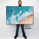 Ver imagem 3 de Quadro Decorativo em Canvas Praia TaColado Moldura Madeira 120 x 80cm