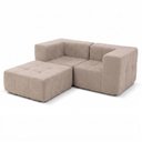 Ver imagem 5 de Sofá Modular 2 Lugares com Apoio de Pés Kappesberg Boucle Capuccino