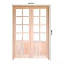 Ver imagem 4 de Porta Balcão Abrir Meia Almofada Reta Madeira Padrão Cedro Bat 14 Cm - 2.15 (a) X 1.50 (l)