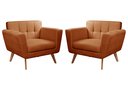 Ver imagem 1 de Conjunto 2 Poltronas Bruna Estilo Living Moderna Decoração Sala Recepção