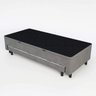 Cama Box Bau Solteiro com Auxiliar Semi Ortopedica Suede 088x188:cinzachumbo - 2