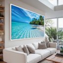 Ver imagem 1 de Quadro Praia Tropical Paraíso Paisagem Refúgio Dos Sonhos