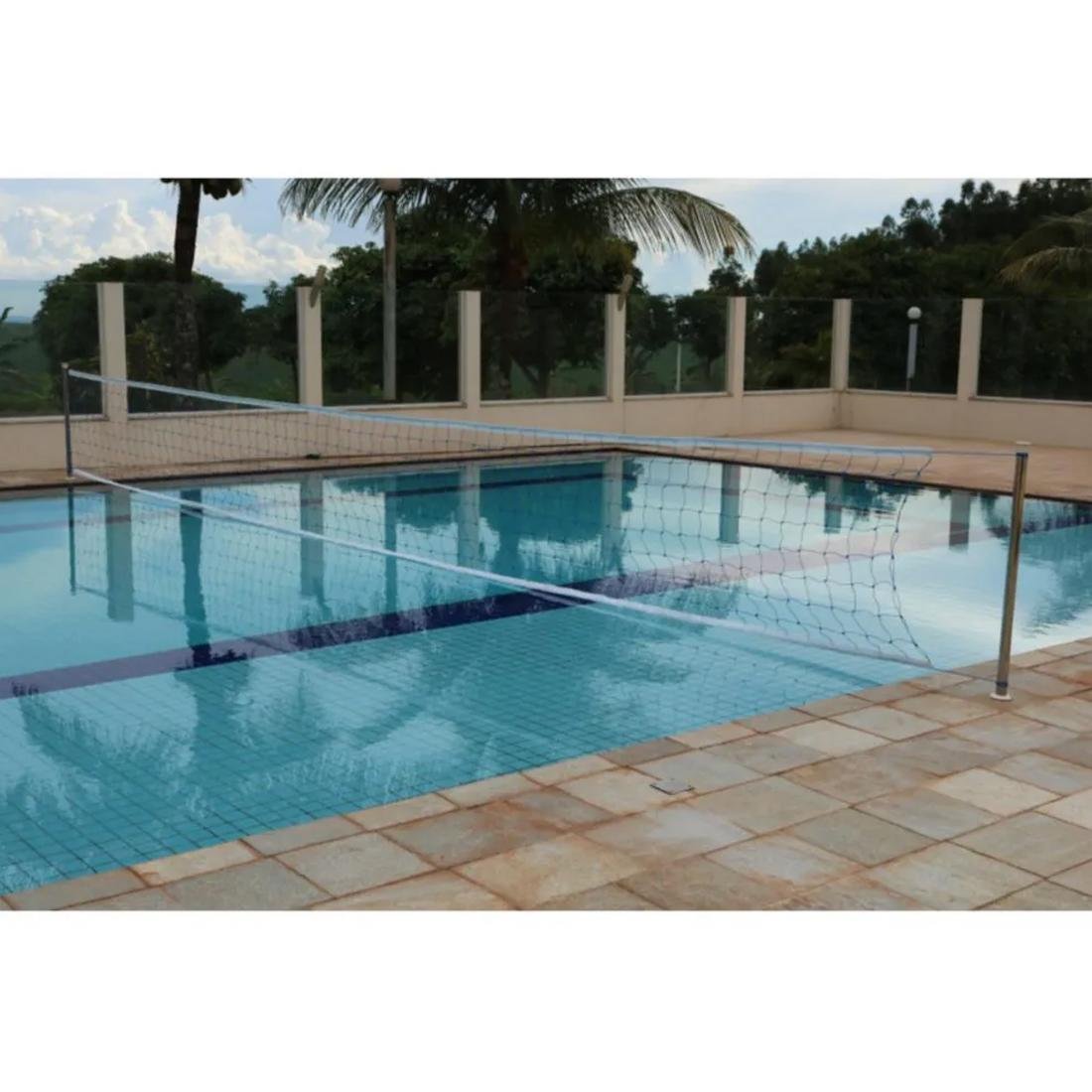 Rede de Biribol 5mts 2 Faixas Rythmoon - Azul - 1
