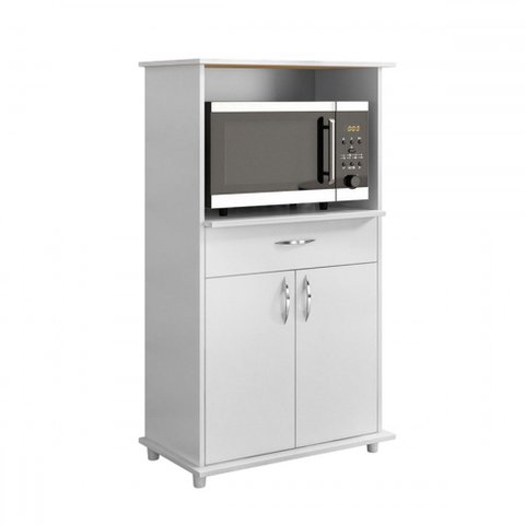 Balcão de Cozinha 2 Portas 1 Gaveta Fiori Branco New - Pnr Móveis