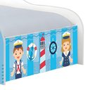 Ver imagem 2 de Cama Solteiro Infantil Capitão Marinhos Meninos MDF Branco Casah