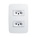 Ver imagem 1 de Conjunto com Placa e 2 Tomadas 10A 4x2 Origen Completo para Sistemas de Distribuicao Abb Eletricacao