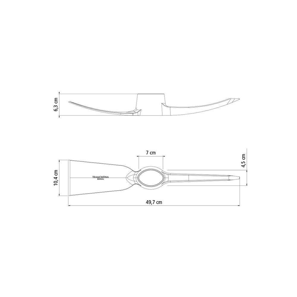 Picareta Alvião Tramontina em Aço Tamanho 5 sem Cabo - 2