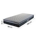 Ver imagem 4 de Cama Box Solteiro Colchão Espuma D33 Pillow Top Millenium Hellen