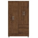 Ver imagem 7 de Guarda Roupa Solteiro 103cm 4 Portas Mayra Imbuia Rústico V02 - Mpozenato
