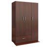 Guarda Roupa Ditália 3 Portas 1 Gaveta Dm-578 Cor:tabaco - 1
