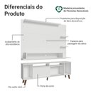 Ver imagem 4 de Rack com Painel para Tv até 60 Polegadas 180 Cm com Pés Branco/rustic Cancun Madesa