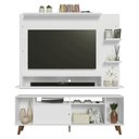 Ver mais imagens de Rack com Painel para Tv até 60 Polegadas 180 Cm com Pés Branco/rustic Cancun Madesa