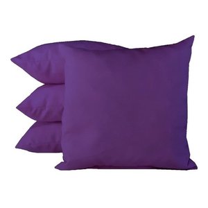 Almofáda Cheia para Sofá Cor Lisa a Sua Escolha 60 x 60 cm - 1Unidade - Violeta Escuro - Liso