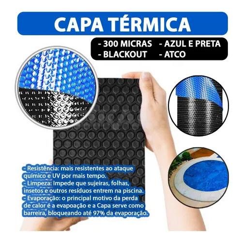 Capa Térmica Para Piscina Aquecida 5.5x2 Metros 300 Micras Original Atco Advanced Blackout - 3
