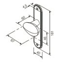 Ver imagem 3 de Fechadura Pado Golf Cromada 404 Maquina 40mm