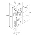 Ver imagem 2 de Fechadura Pado Golf Cromada 404 Maquina 40mm