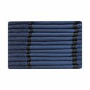 Ver imagem 1 de Kit 12 Toalhas Lavabo Belíssima Bordar Ponto Cruz Perfeito Estilo Lavabo Belissima Azul Marinho