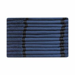 Kit 12 Toalhas Lavabo Belíssima Bordar Ponto Cruz Perfeito Estilo Lavabo Belissima Azul Marinho - 1