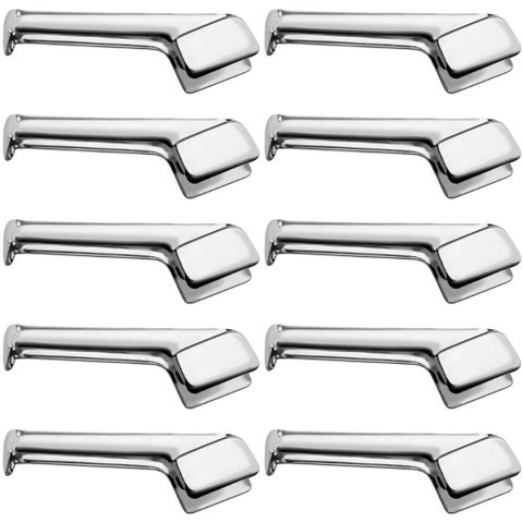 Kit 10 Pegadores 18cm para Servir Inox Macarrão Salada Comida Servir Restaurantes Buffets Taumer