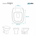 Ver imagem 5 de Assento Sanitário Poliester Angra Bege Claro para vaso Logasa