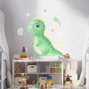Ver imagem 1 de Adesivo de Parede Dinossauro Baby com Estrelinhas-Extra Grande 85x78cm